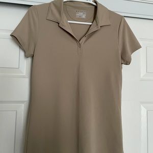 Tan Under Armour Polo